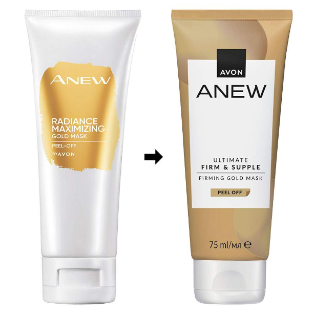 Rozświetlająca maseczka do twarzy peel-off Anew