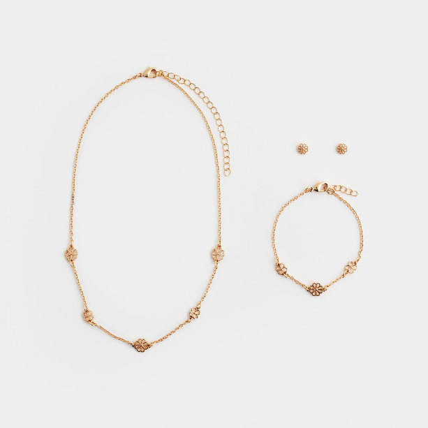 Komplet biżuterii Cassandra Gold Color Group