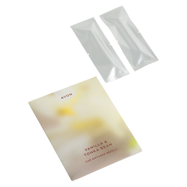 Zestaw 2 wkładów do odświeżacza powietrza do samochodu Wanilia i Fasola Tonka Whites