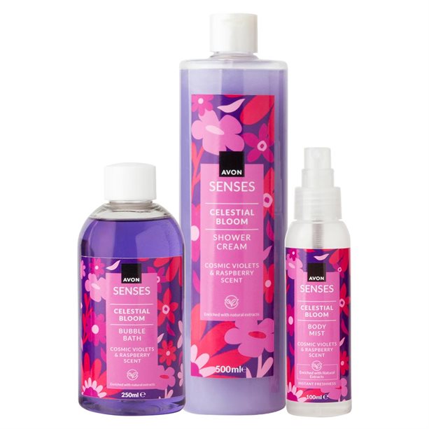 Kremowy żel pod prysznic Celestial Bloom Senses – 500 ml